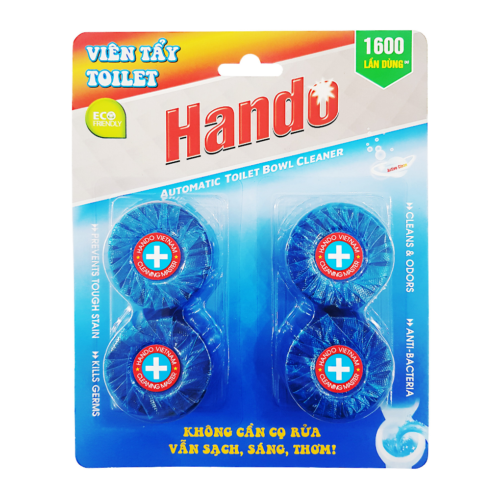 (Plus 1 Free 1 Tablet) Hando toilet Bleach And Aromatic Tablet Blister ...
