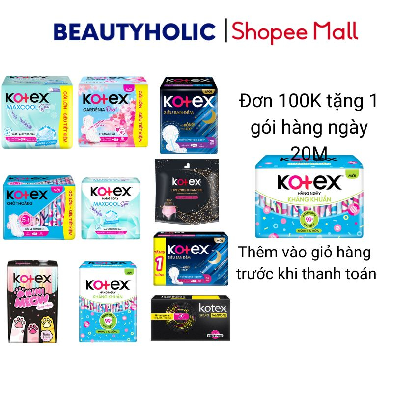 Kotex Tampons Large Pack Super Saving 20 Pieces / 12 Pieces / 8 Pieces