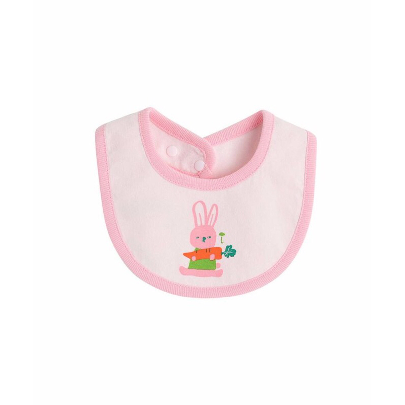Moimoln pink rabbit bib | Shopee Malaysia
