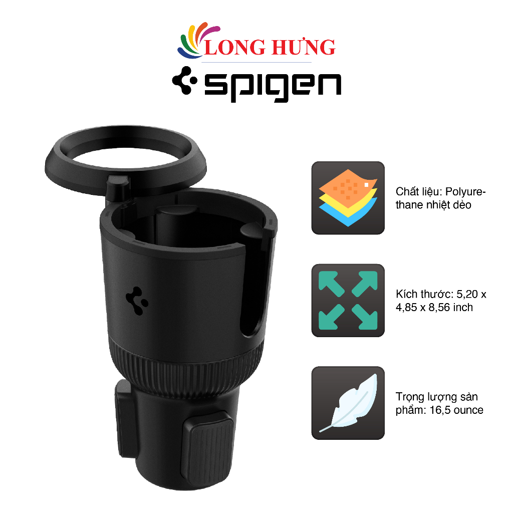 Spigen Hydrohub Cup Holder CH100 ACP02235 Genuine product Shopee