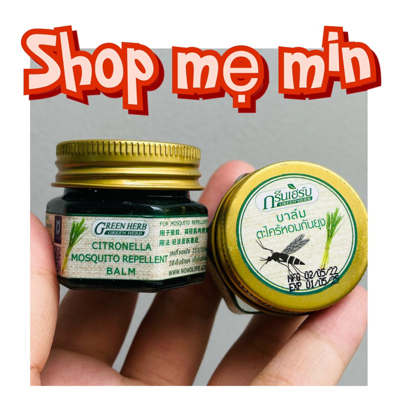 Lemongrass Bite Mosquito Bite Thai Insect Bites Citronella 20g Safe For Babies From 1 Year Old