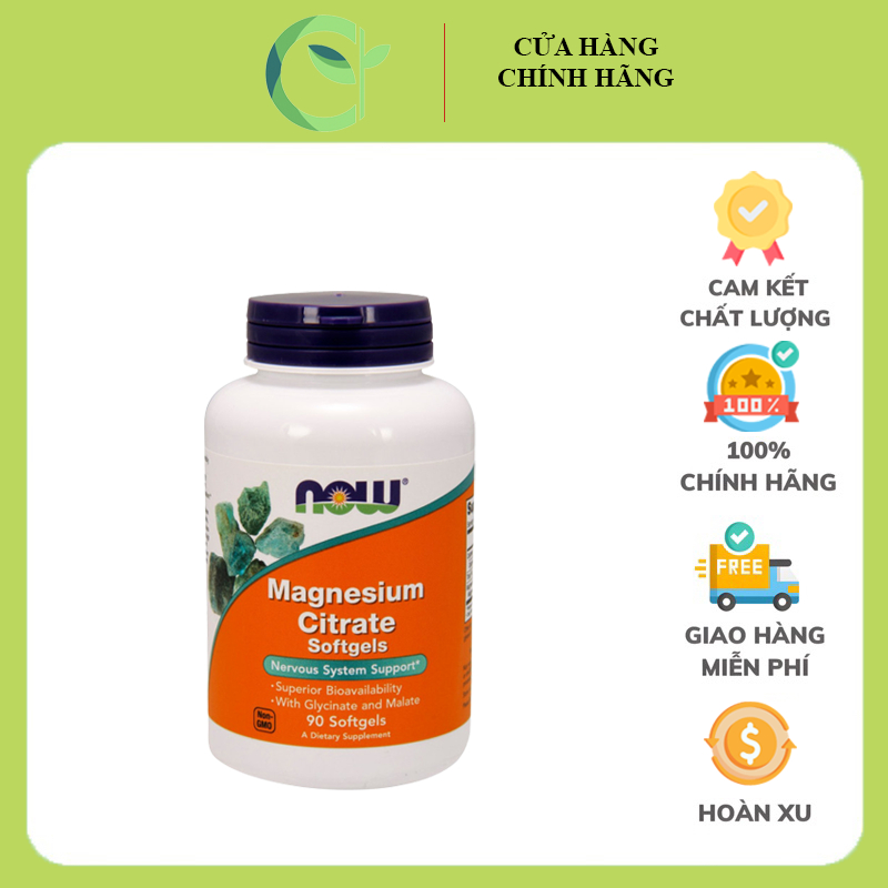 Now Foods Magnesium Citrate With Glycinate & Malate Improve Bone, Brain