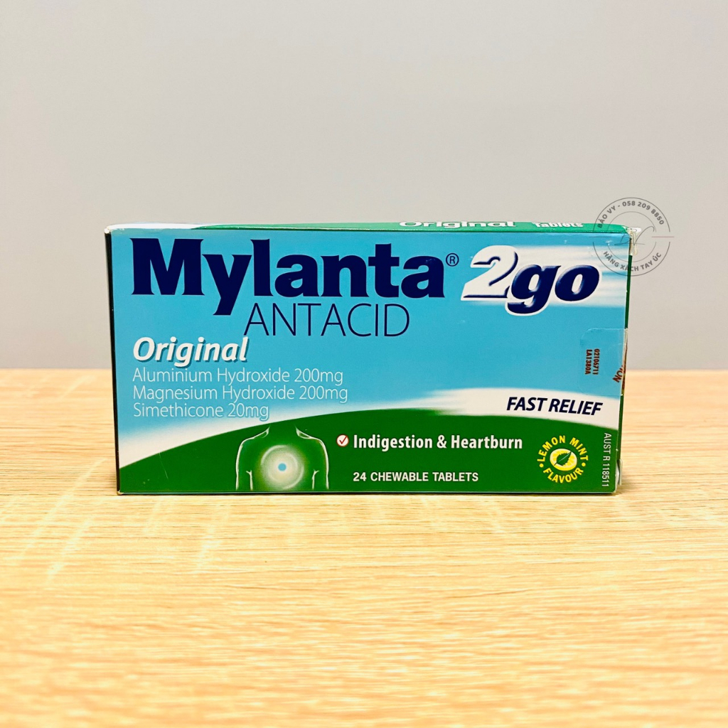 Mylanta 2go Antacid Original Lemon Mint 24 Tablets Shopee Malaysia