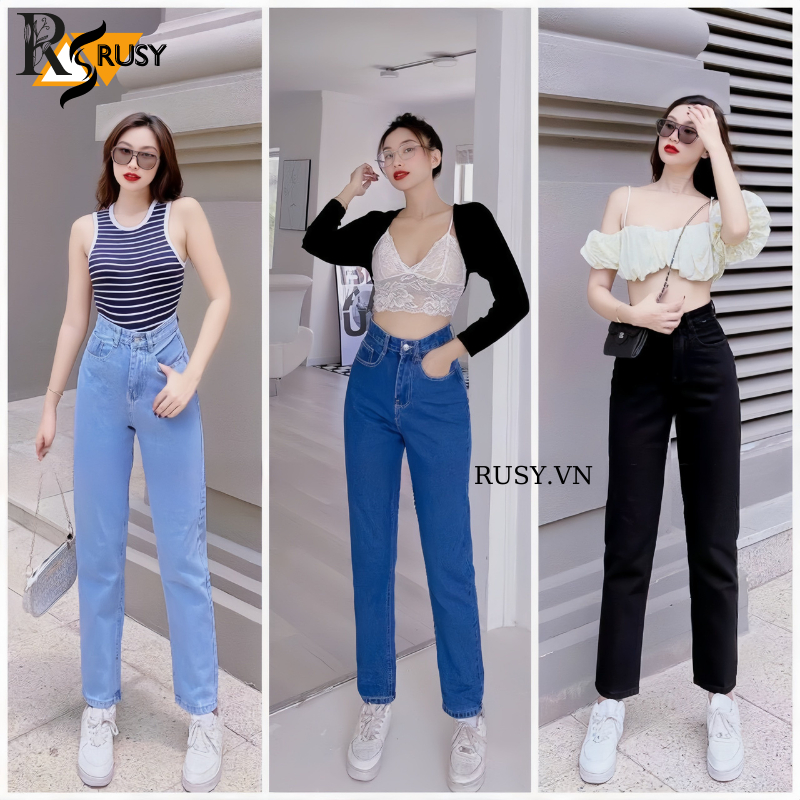 Baggy Jeans With High Waist Jeans Thick Female baggy (Multicolored, Big