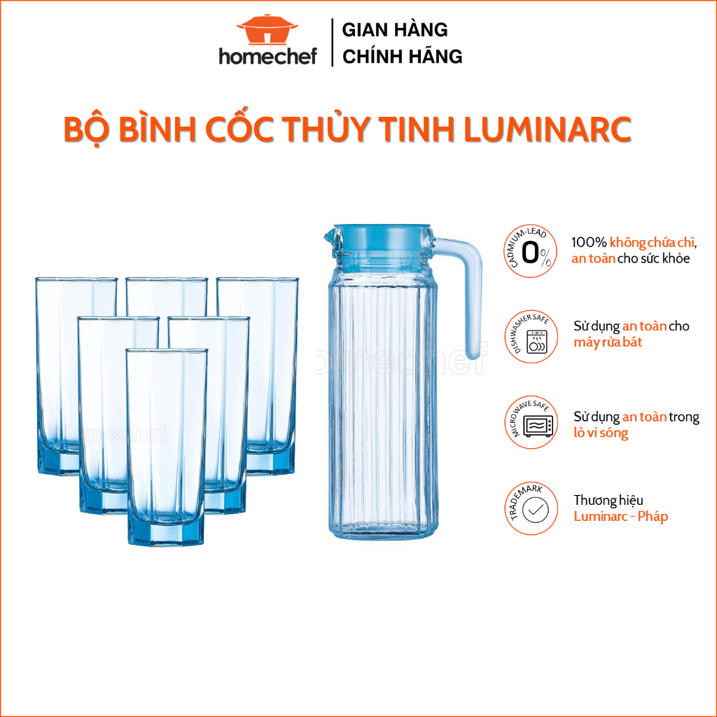 Luminarc J5850320Ml + L05311, 1L High Glass Cup Set Shopee Malaysia