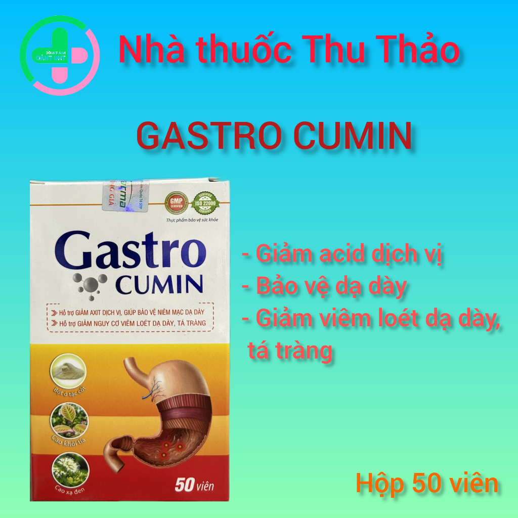 Gastro Cumin Stomach Tablets Help Reduce Fluid Acidity, Protect Stomach Mucosa, Reduce Stomach