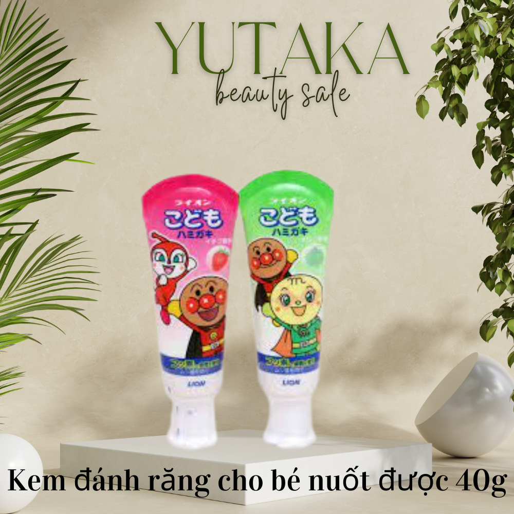 Genuine Toothpaste For Babies To Swallow Japanese Lion 40g Shopee