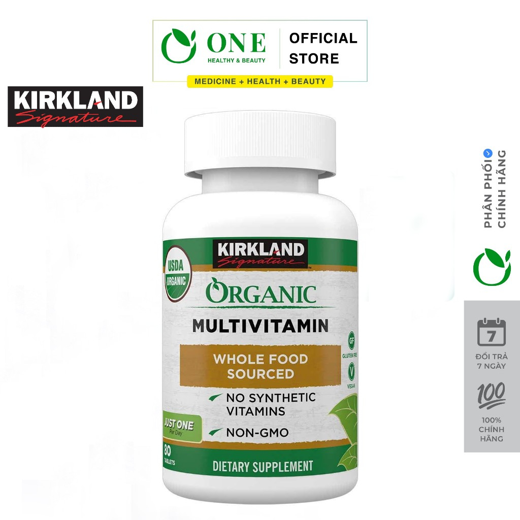 Kirkland Signature Organic Multivitamin Multivitamin supplement 80