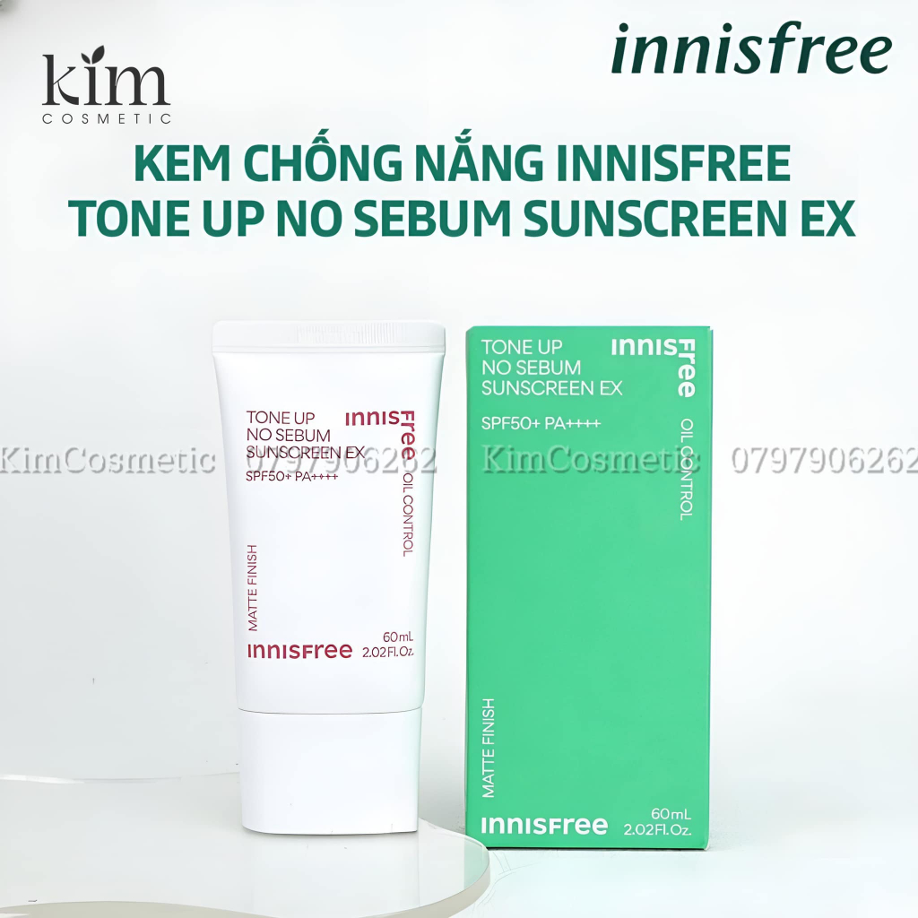 Innisfree TONE UP NO SEBUM SUNSCREEN EX New Model 2023 Shopee Malaysia
