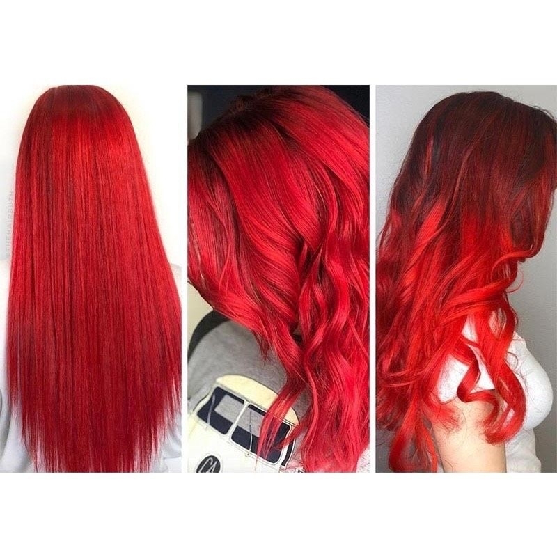 Fire Red Hair Dye Mix Red 0 66 Hair Dye Cream Shopee Malaysia
