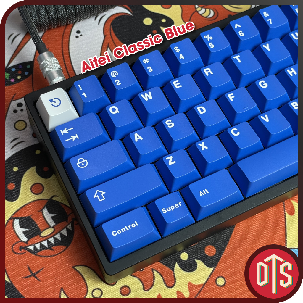 CMK aifei Classic Blue premium sharp Doubleshot Keycap | ABS ABS ...