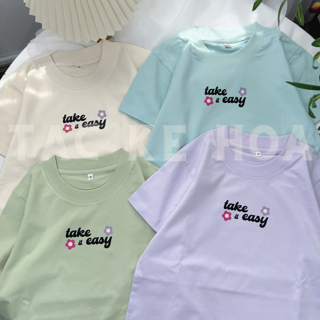 [BABY Tee TShirt] TAKE IT EASY / PASTEL Color Shopee Malaysia