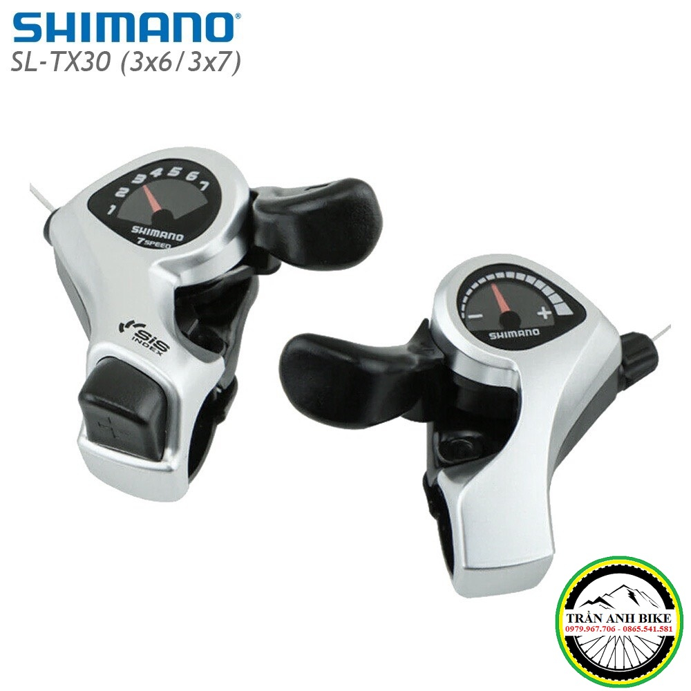Set Di Levette Cambio Shimano SL-TX50 | 6 Velocità Per MTB | Stile Thumb