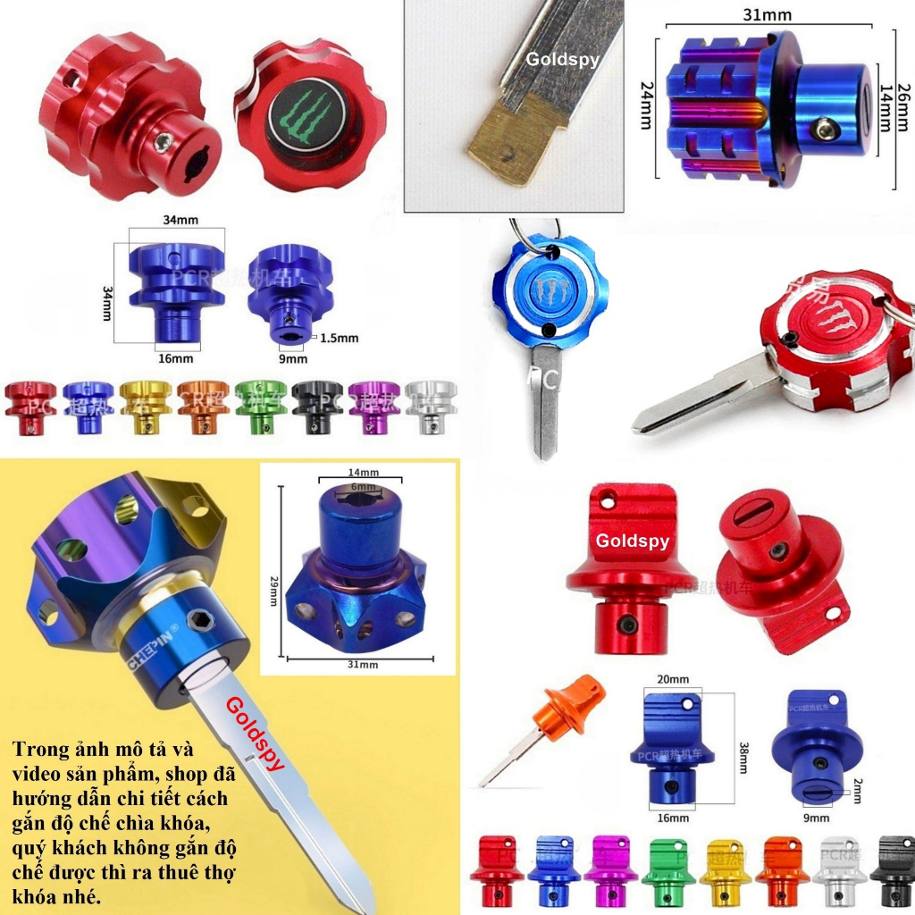 Salaya Titan CNC Milling Aluminum Key Head Cover - Key Embryo - Key ...