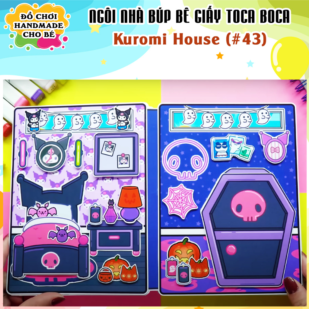 Paper Doll Toca Boca 43 Kuromi House DIY Baby Toys Shopee Malaysia