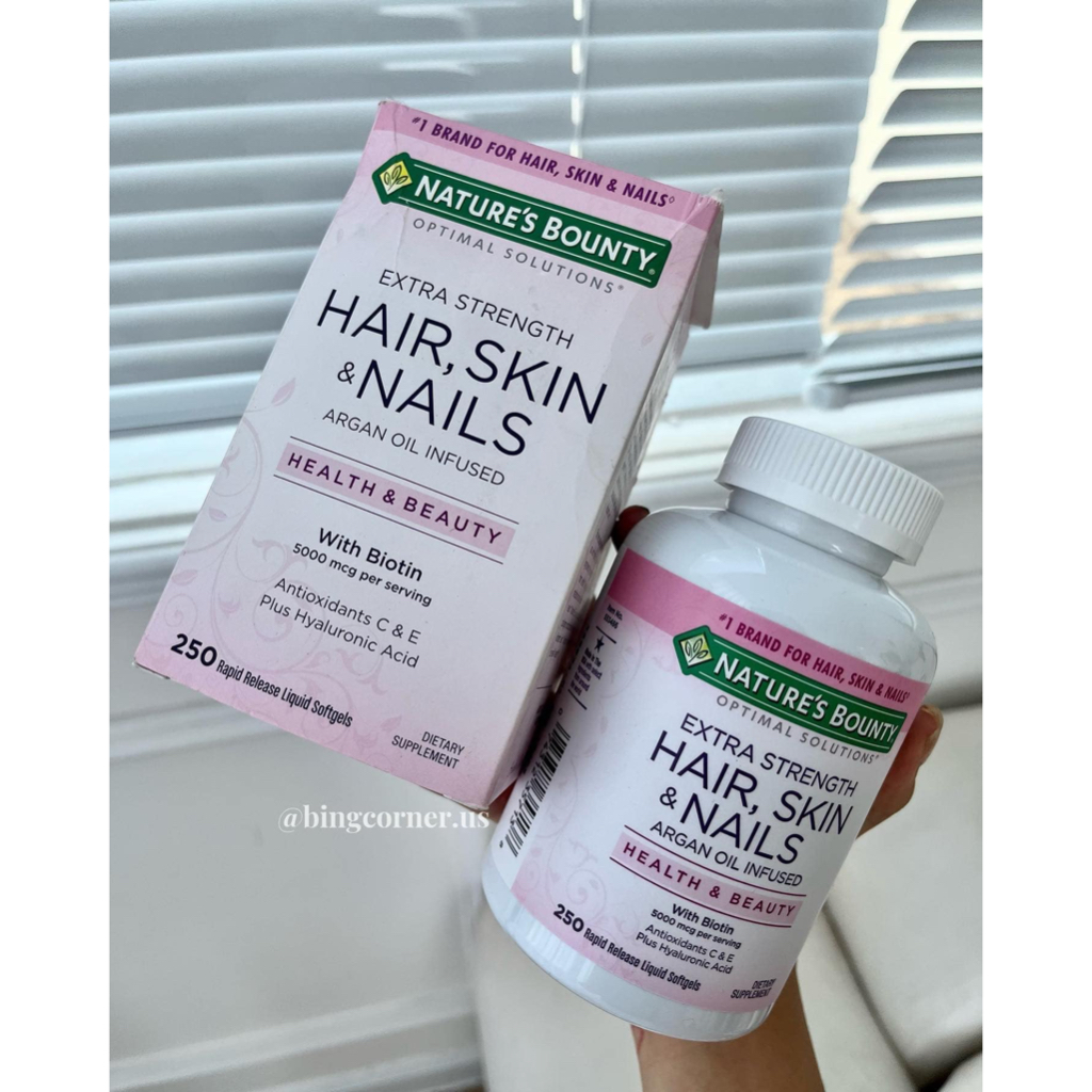 Nature’s Bounty Hair Skin Nails – Extra Stark Mit Biotin & Antioxidantien, 150 Kapseln