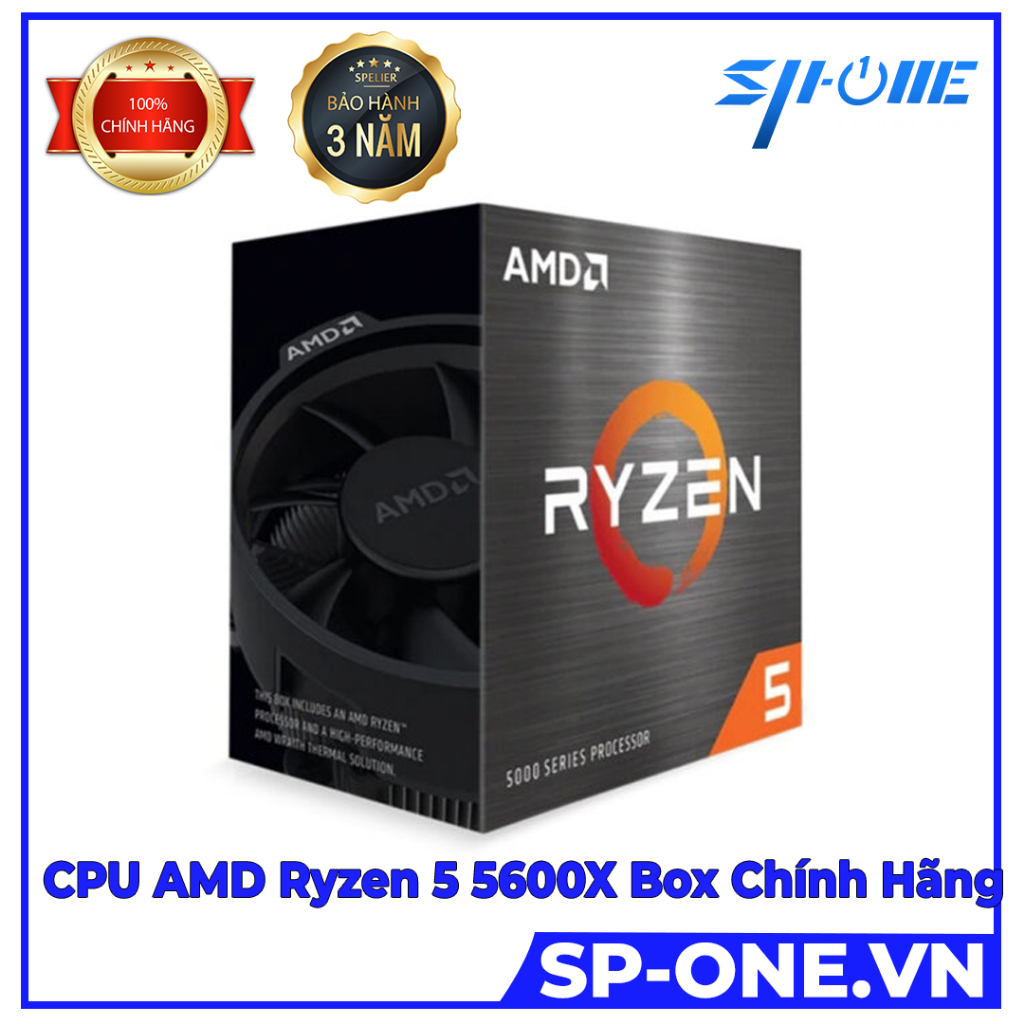 cpu ซีพียู amd ryzen 5 5600x 3.7 ghz socket am4