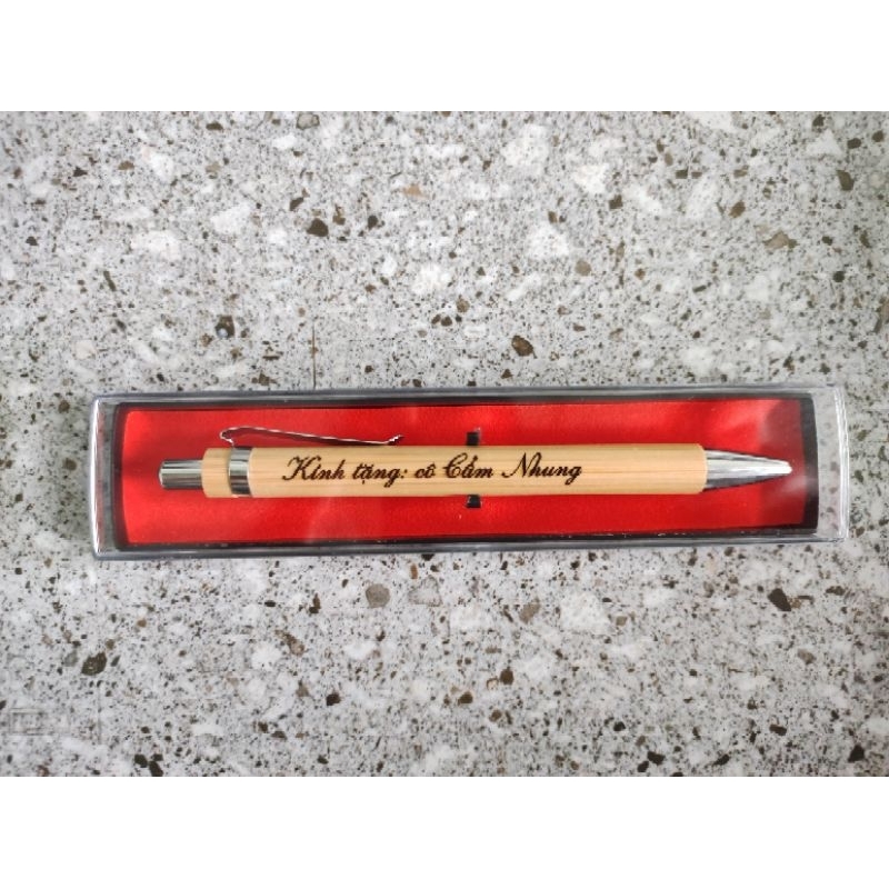 Bamboo Wooden Ballpoint Pen Engraved With laser Name On Request, Gifts