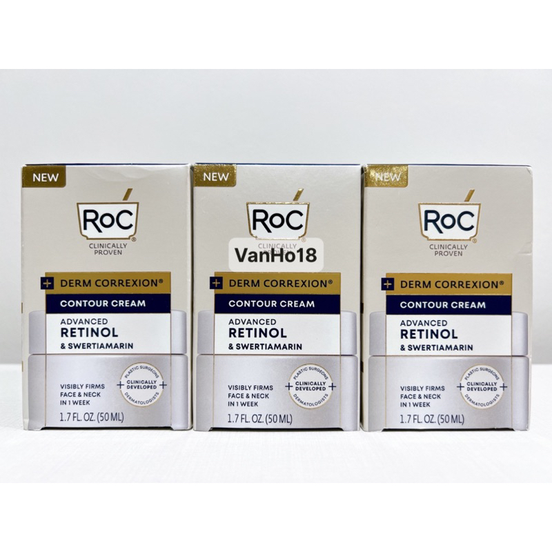 Roc Derm Correxion Contour Cream Advanced Retinol & Swertiamarin Face