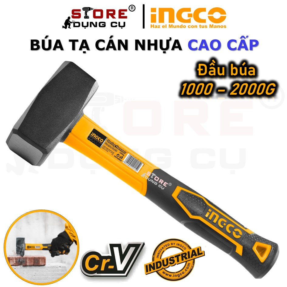 Ingco Steel CrV MultiPurpose Weight Hammer 12kg Plastic Handled