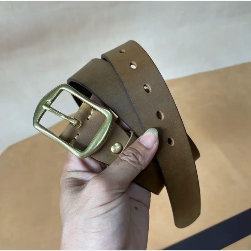 Highquality Men'S Leather Belts, Beautiful Leather Belts 3.4cm Version