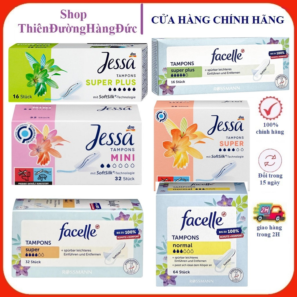 Tampon Jessa / Ob / Facelle German Sanitary Napkin Full size Shopee