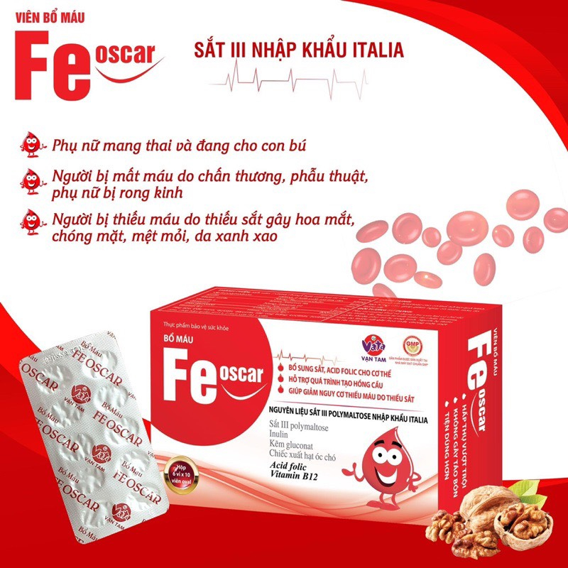 Tpbvsk Blood Supplement Fe Oscar Iron, Folic Acid For The Body (III