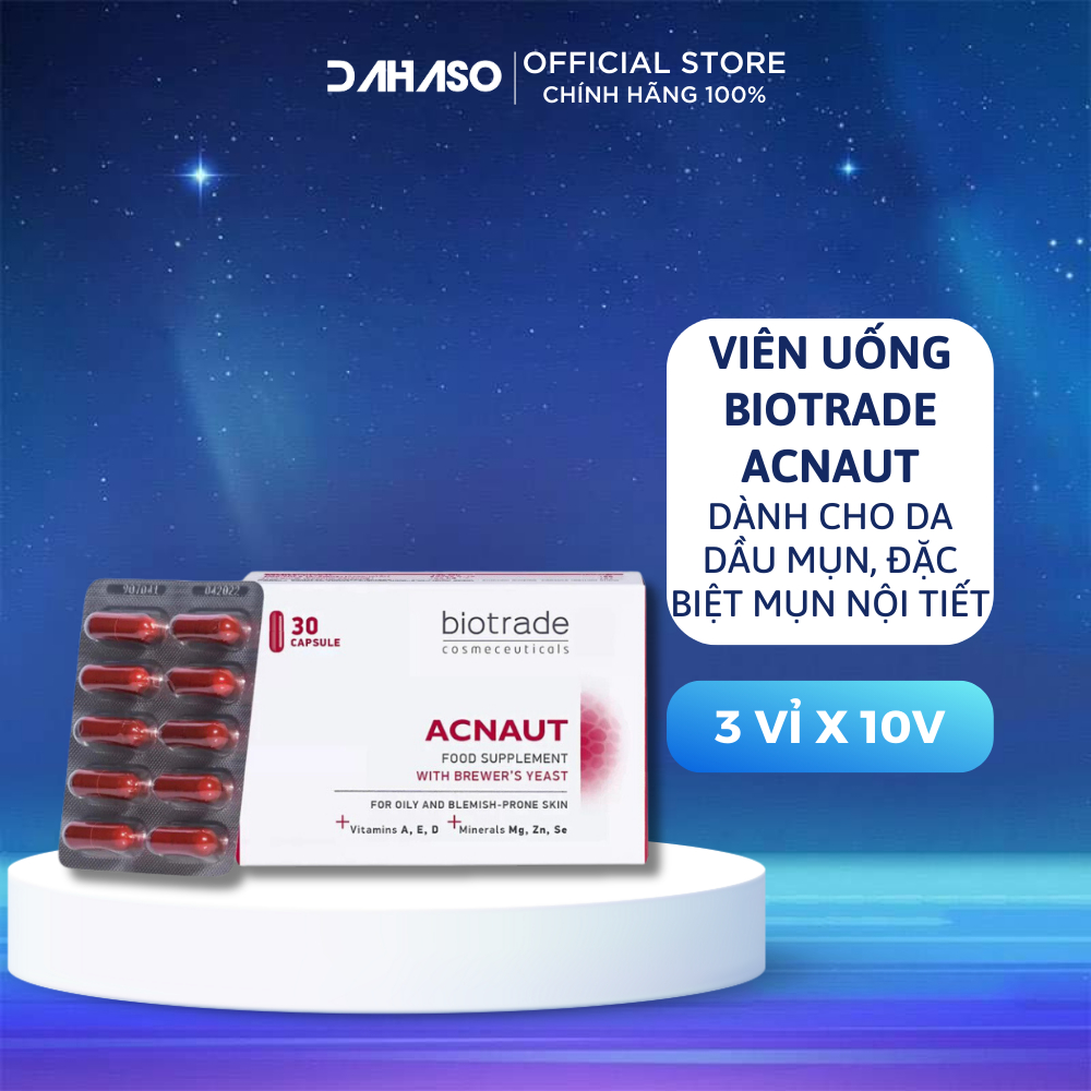 Biotrade Acnaut Food Supplement Acne Reduction oral tablet Oil