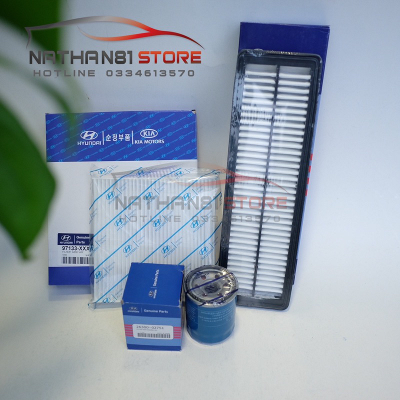 Combo3 Maintenance Filter Grand i10. (2021 Up To Now). Engine Air