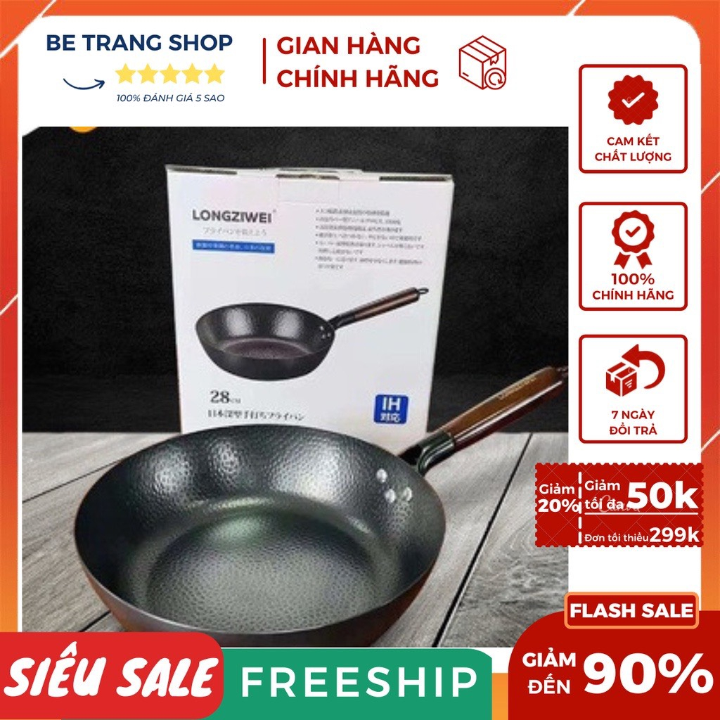 Japanese NonStick Pan Deep size 28cm Frying Frying (Genuine Standard Goods) Shopee Malaysia