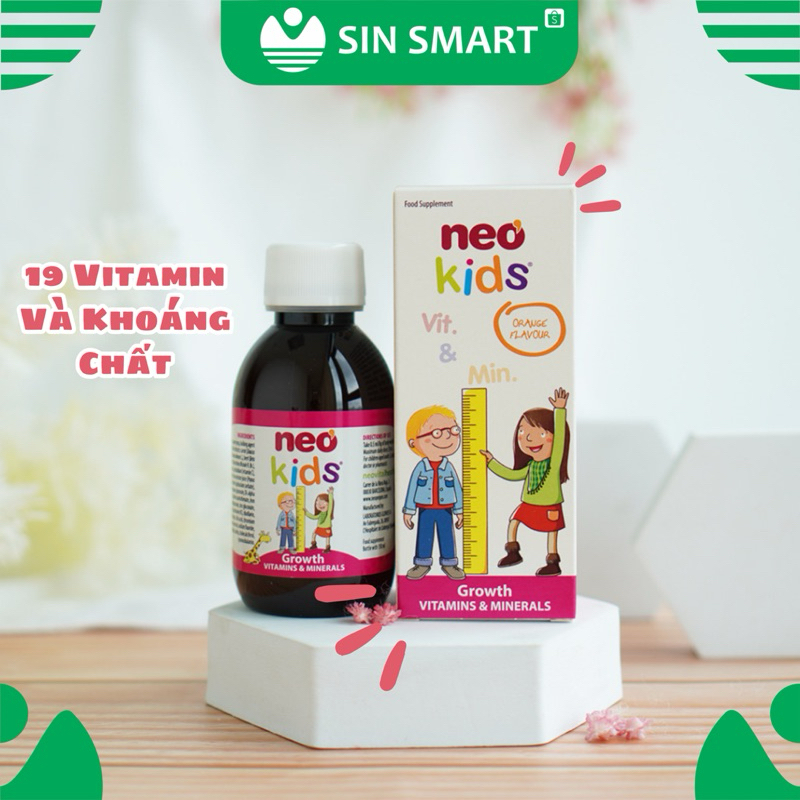 Neo Kids Growth Supplement 18 Vitamins And Minerals, Support Babies