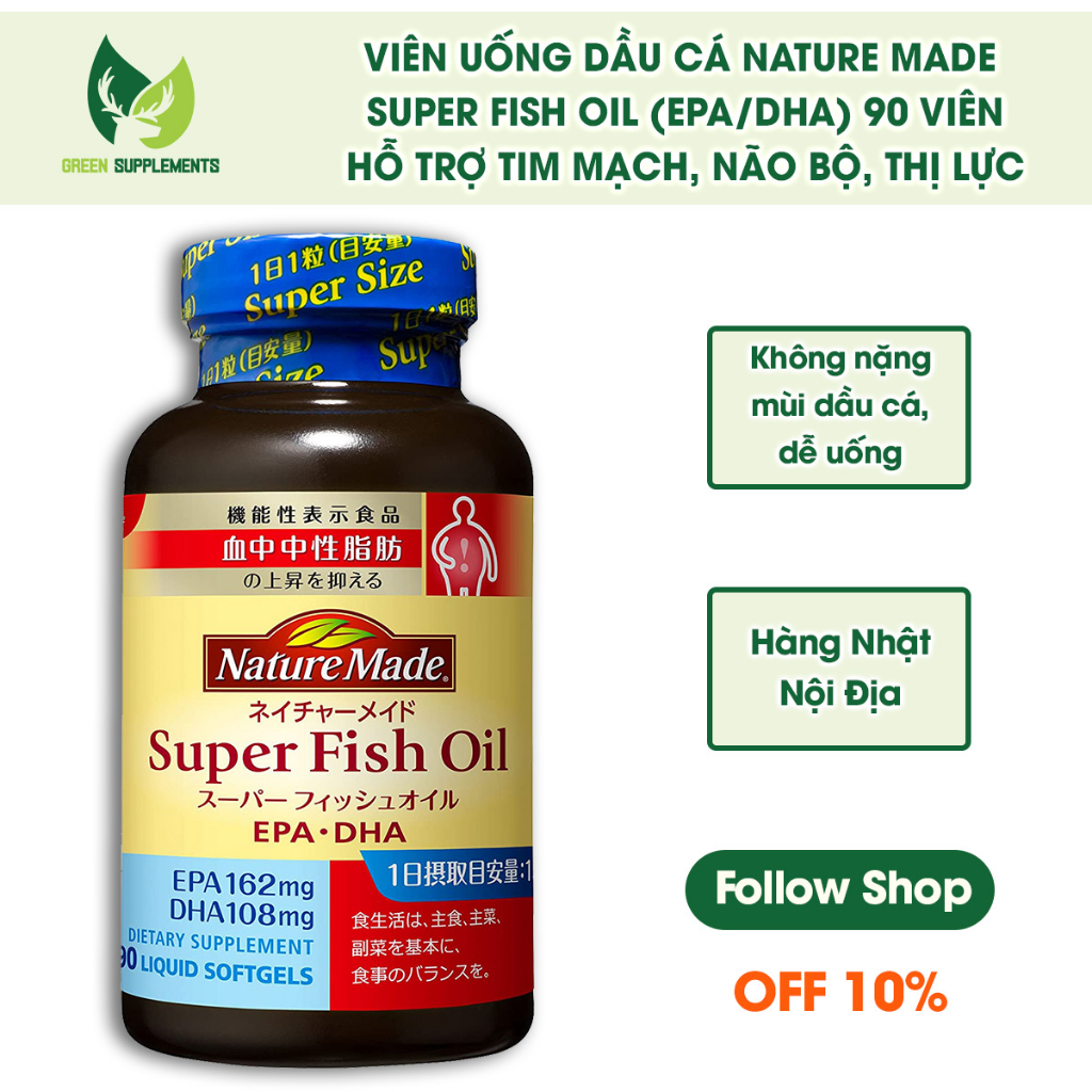 Nature Made Super Fish Oil (EPA / DHA) Japan 90 Capsules Shopee Malaysia