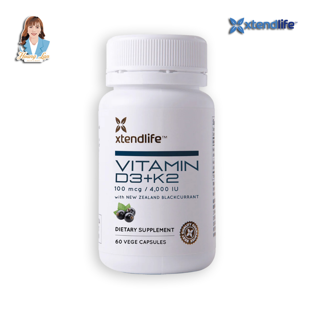 Vitamin D3 + K2 New Zealand XtendLife Vitamin D3 + K2 60 capsules