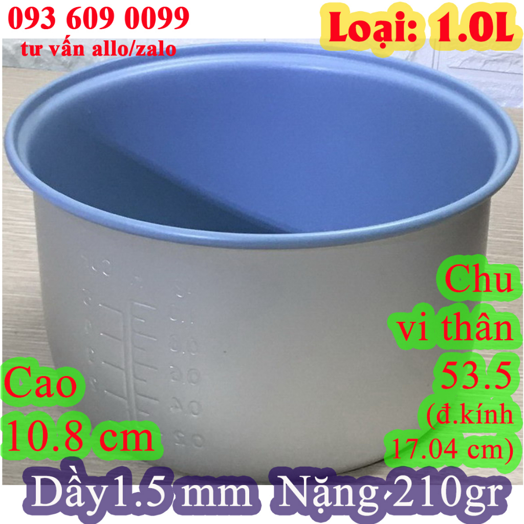 The Heart Of The Rice Cooker 1.0 L NonStick Light Gray Weighs 210 gr