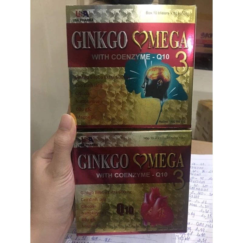 Ginkgo omega3, Support Insomnia Headache, omega 3 Supplementation, Box