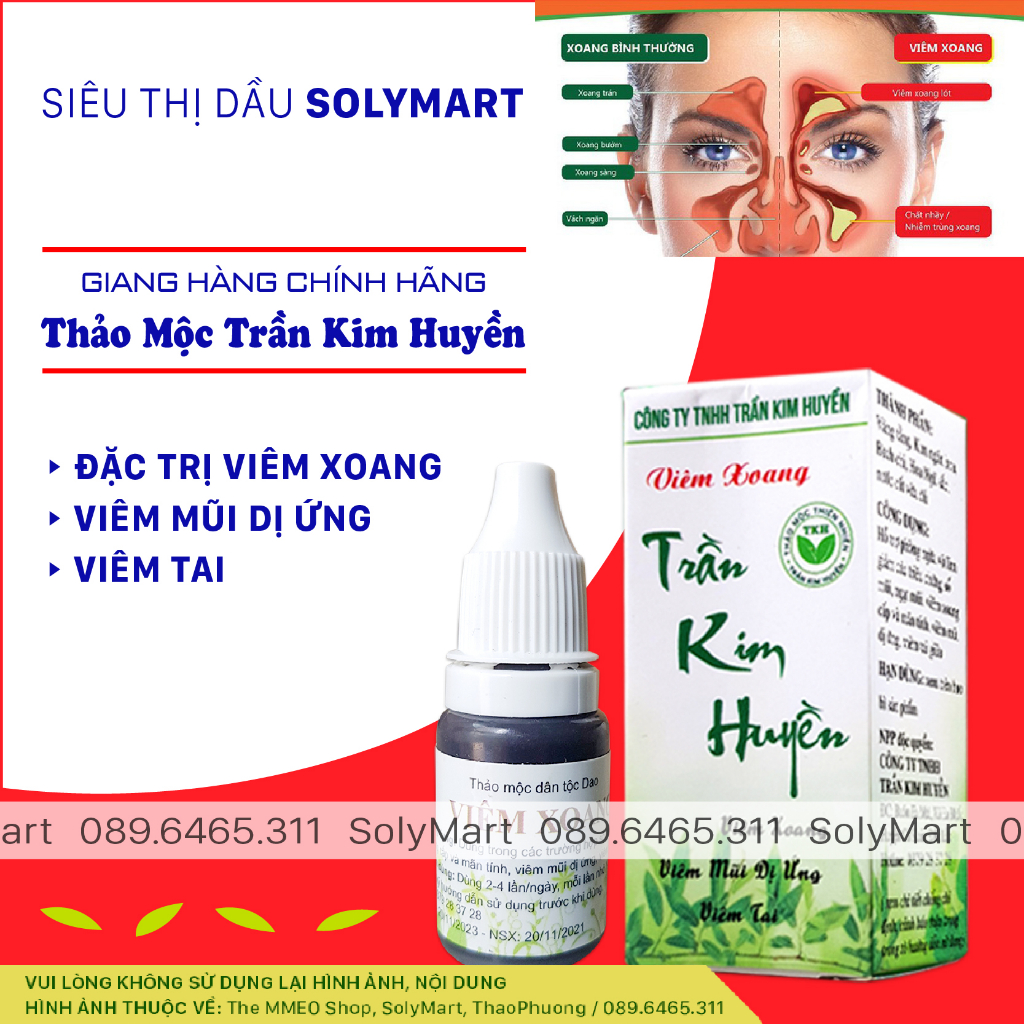 Sinus TKH, Sinusitis 10 ml, Improve Allergic Rhinitis, Stuffy Nose, 100