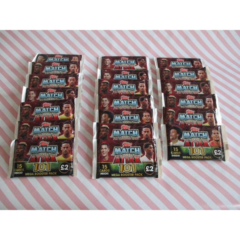 Mega Pack MATCH ATTAX NATIONAL 101 soccer card Pack (Rare) Shopee