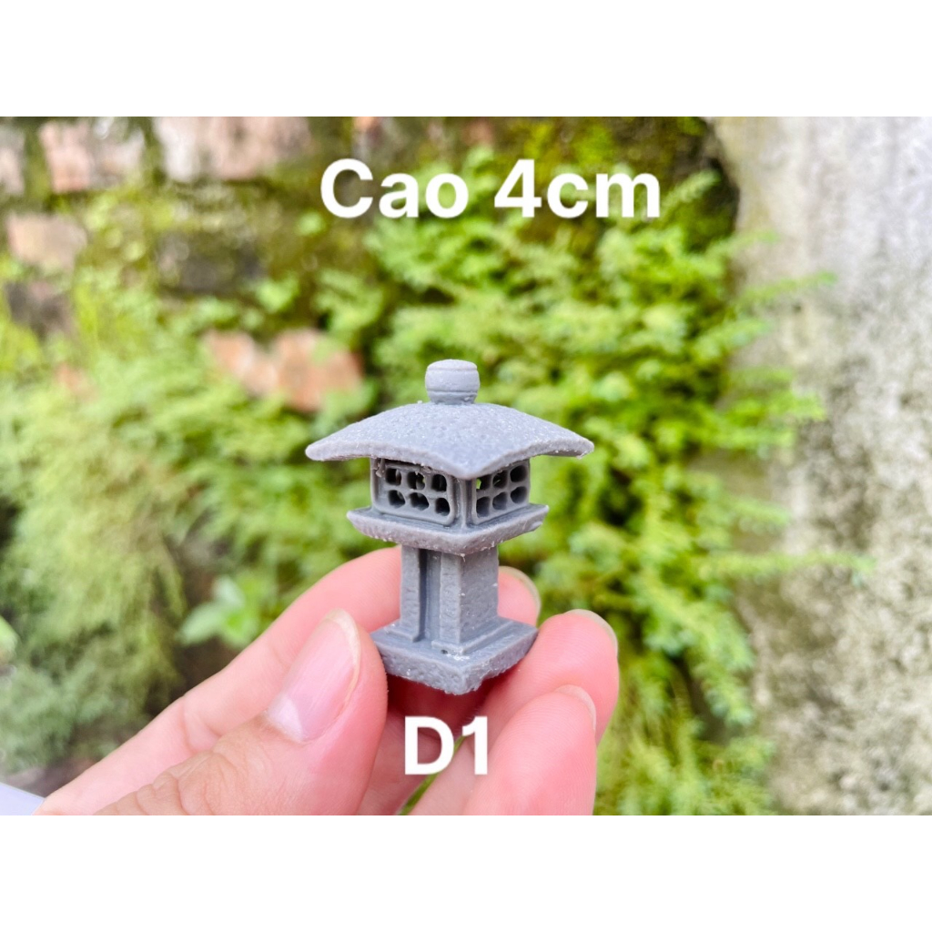 Japanese style 3D printed lamp post model to decorate miniatures