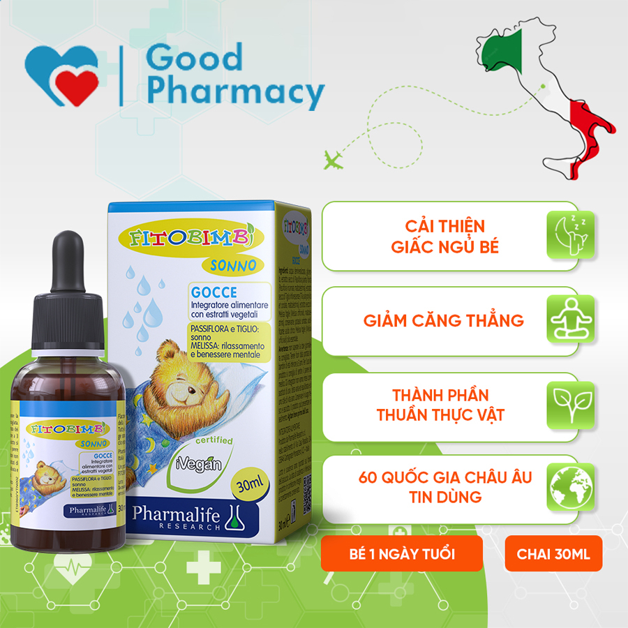 Fitobimbi Sonno herbal syrup helps babies sleep easily, children sleep ...
