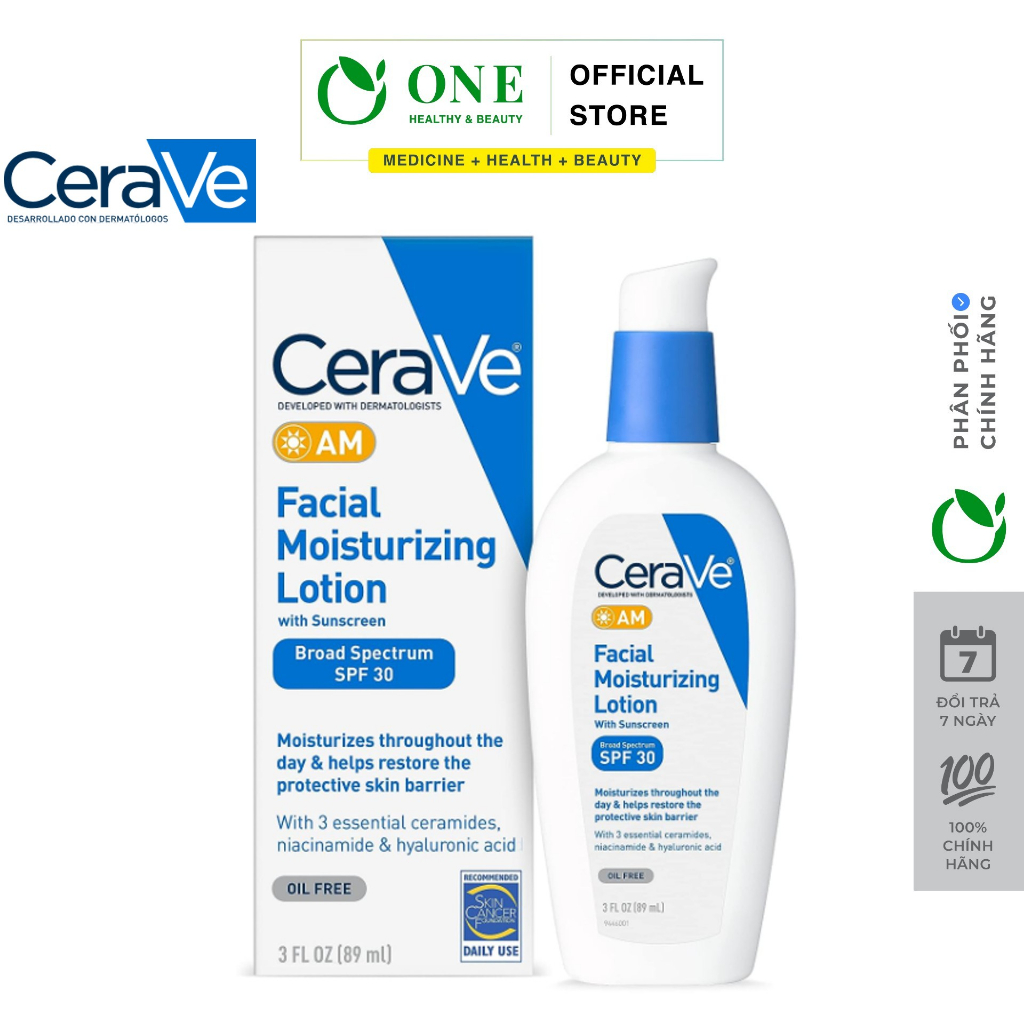 Cerave Facial Moisturizing Lotion AM SPF 30 (89ml) Shopee Malaysia