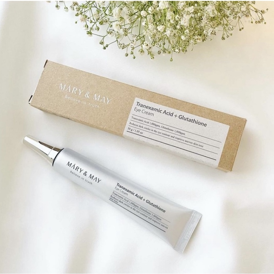 Mary&may Tranexamic Acid + Glutathion Eye Cream 30ml Shopee Malaysia