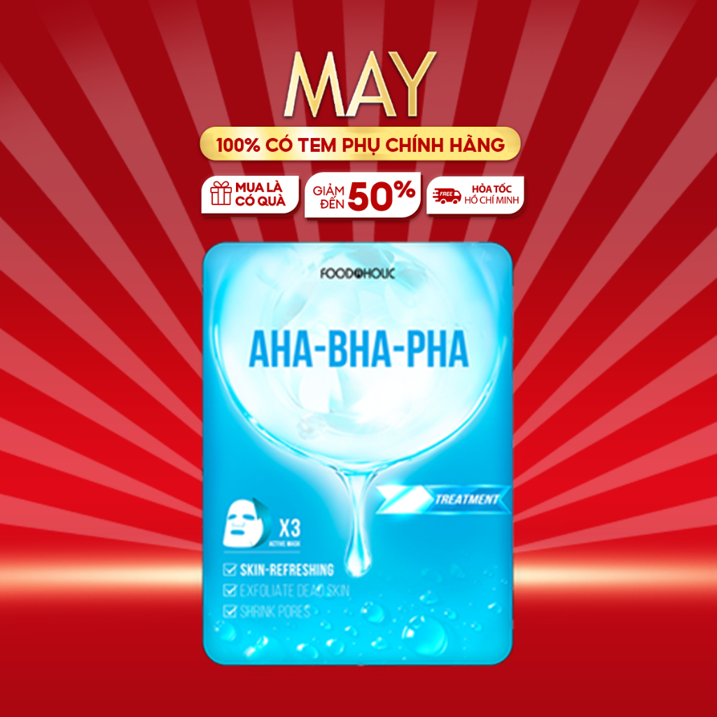 Foodaholic Acid Exfoliating Mask, Reduce Acne AHABHAPHA Ample Mask