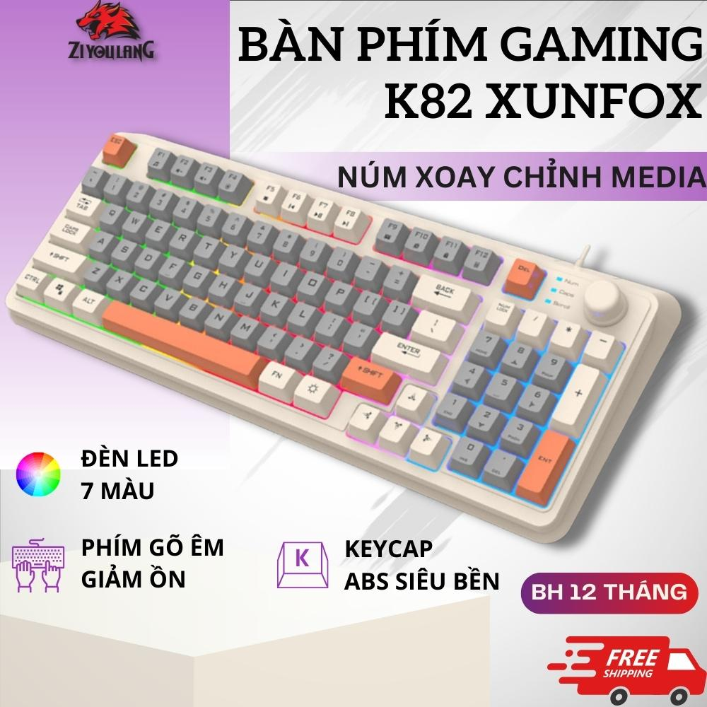 Ziyoulang K82 LED Gaming Computer Keyboard Quiet Keys K82 Noise