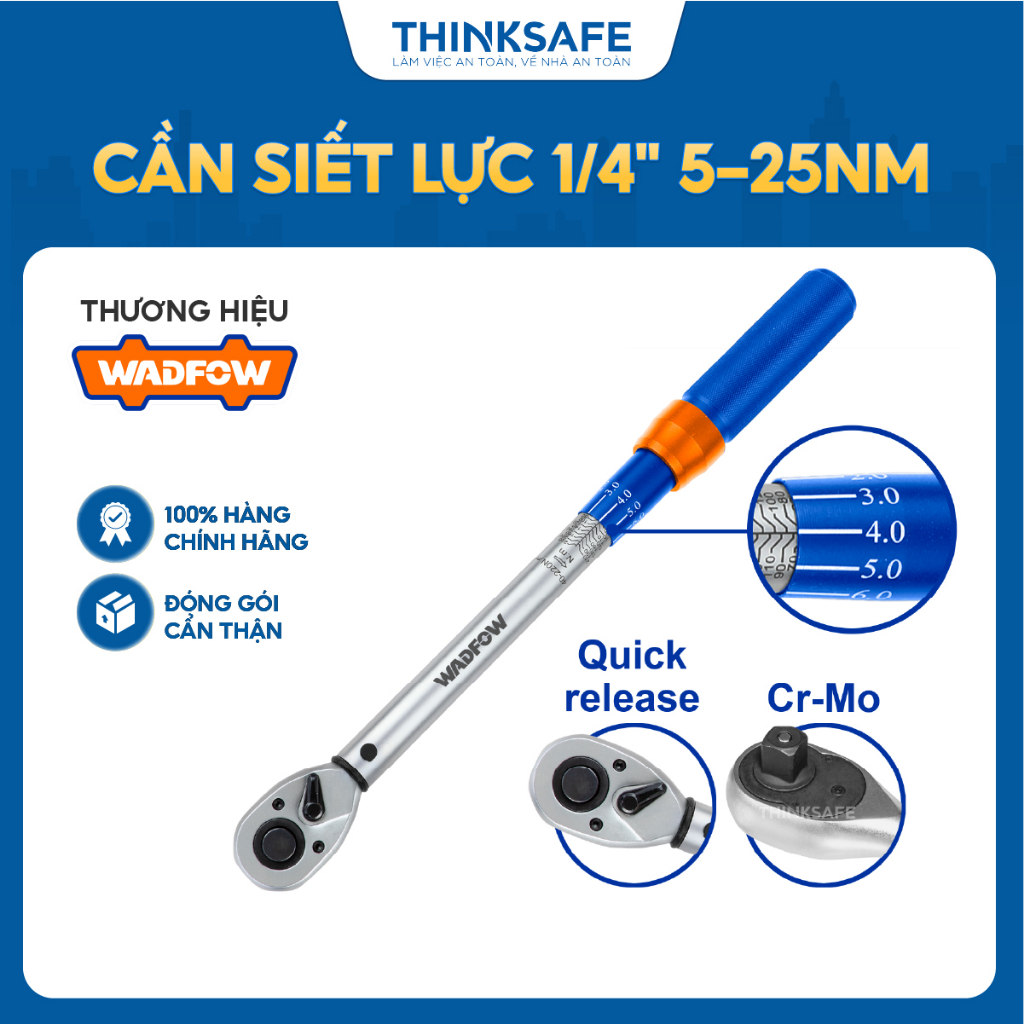 Wadfow Torque Wrench 1 4 3 8 1 2 Tightening Force 5 25nm 10 60nm 40 220nm High Quality