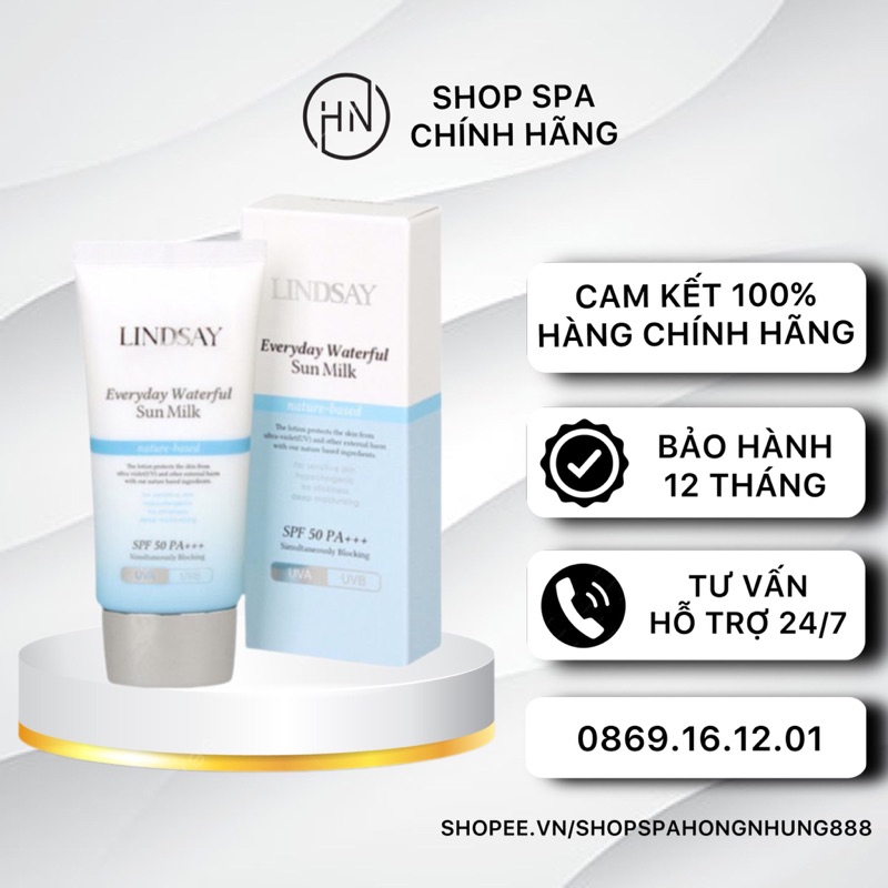 Lindsay Physical Sunscreen For Oily Skin, Dry Skin, Sensitive Skin, Lifting SPF 50+ PA