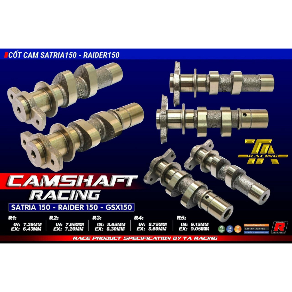 Cam Shaft & Gear For RAIDER F150 SATRIA Fi GSX 150 [TARACING