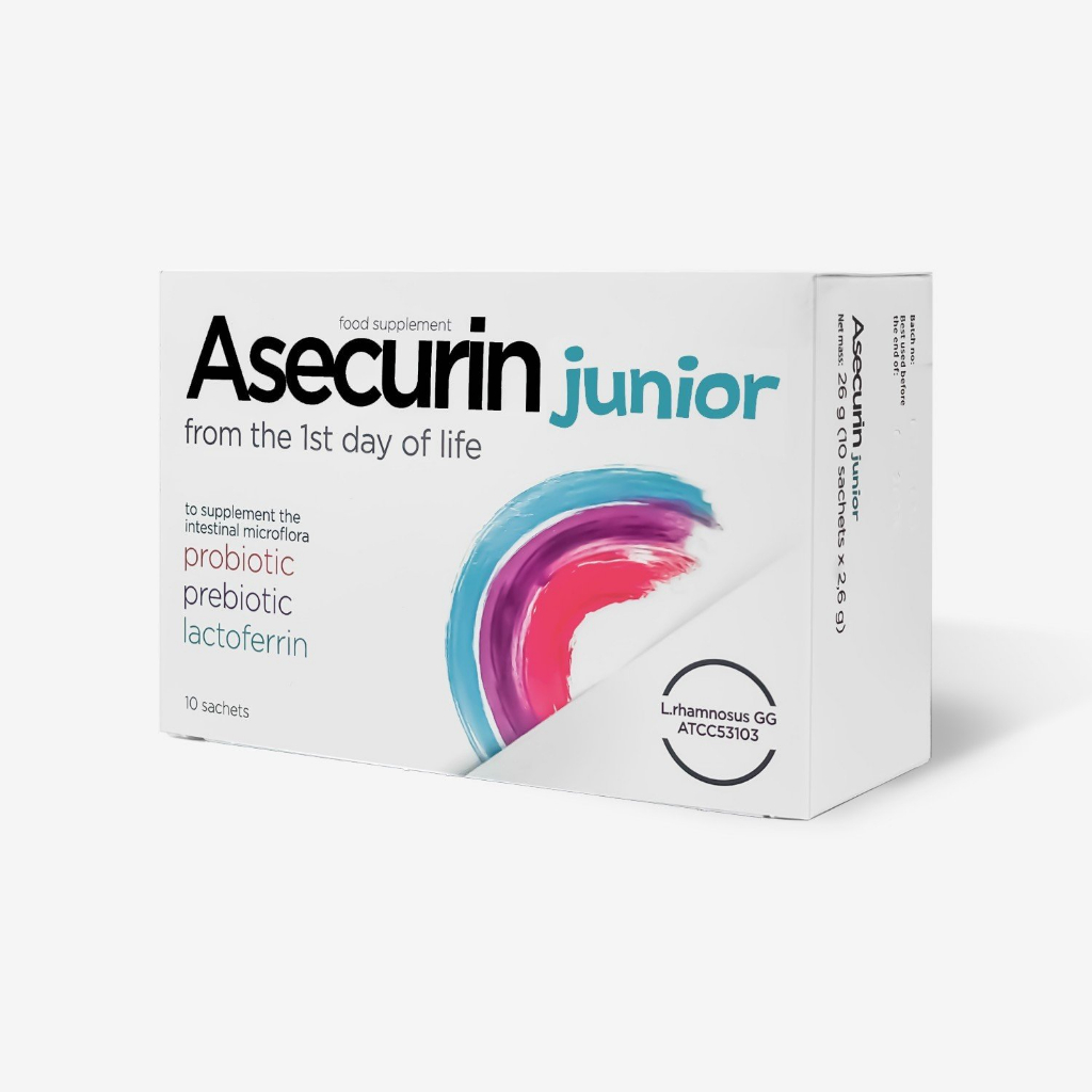 Asecurin JUNIOR Probiotics 10 Packs X 2.6G Of Poland Contains 5 Billion