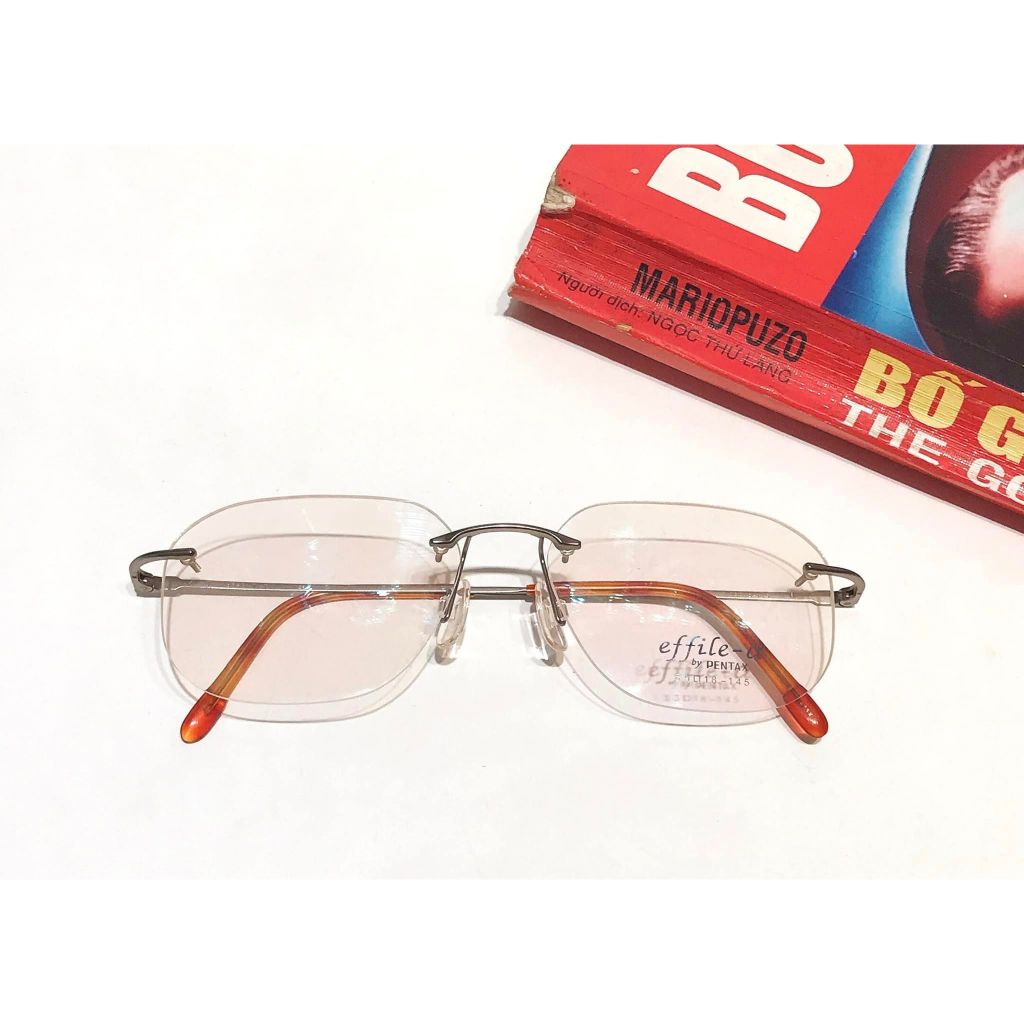 (Japanese Glasses 2HAND MT) PENTAX effile Frame a(9863) MADE IN JAPAN