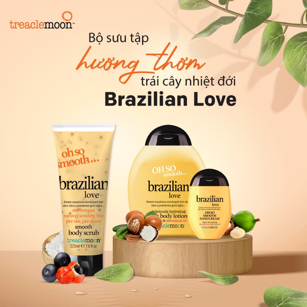 Treaclemoon Body Lightening Body Care Gift Set (Shower Gel, Exfoliation