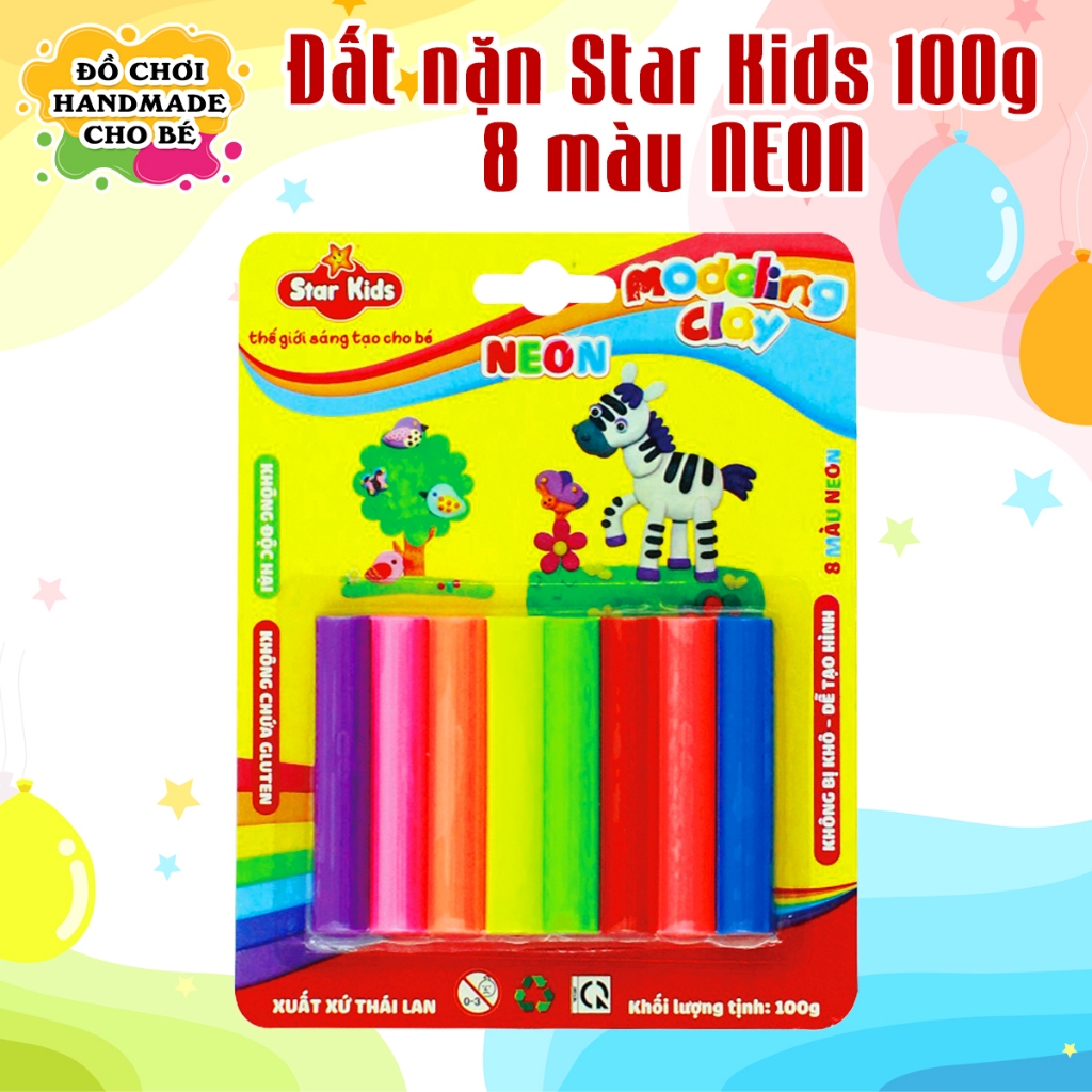 Clay Clay Star Kids Clay Toy Box, 8 Colors (K100 /8C) (1 Box) Shopee Malaysia